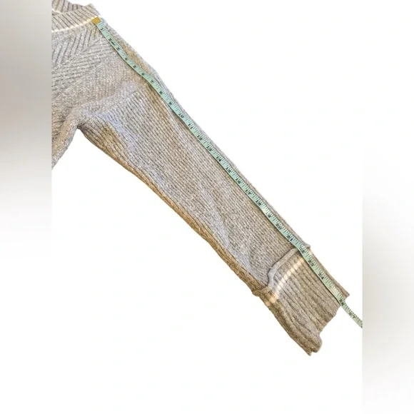 Pink Rose Light Gray V-Neck Sweater - Picture 6 of 6